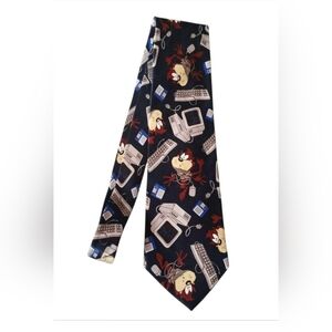 Vintage  Looney Tuned Computer Themed Tie